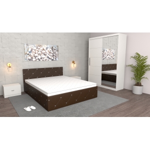 Dormitor Milano Wenge Alb...