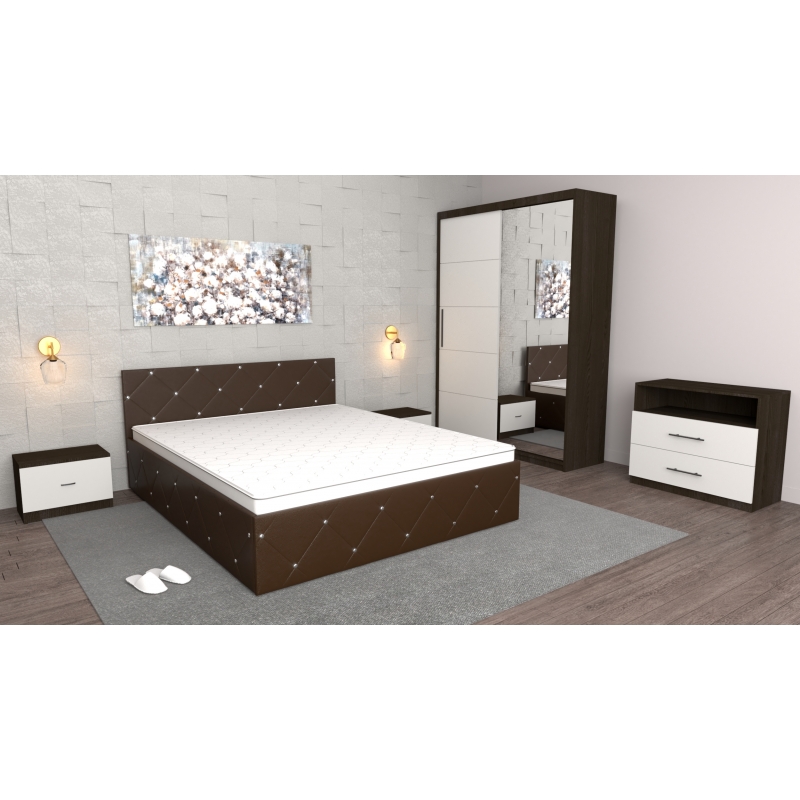 Dormitor Milano Wenge cu Dulap usi...
