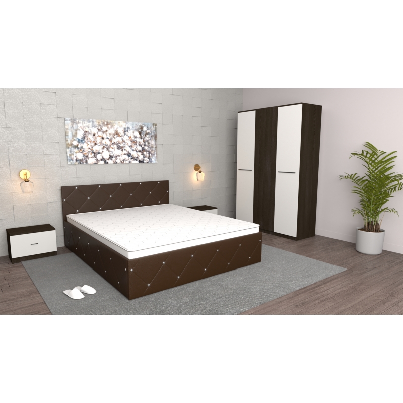 Dormitor Milano Wenge cu Dulap 3 usi...