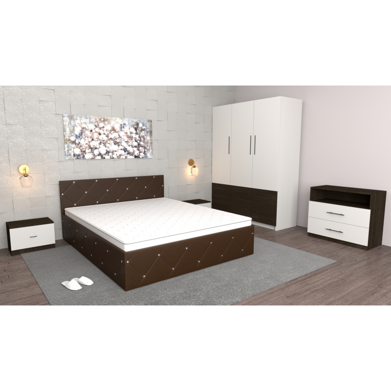 Dormitor Milano Wenge cu comoda Tv...