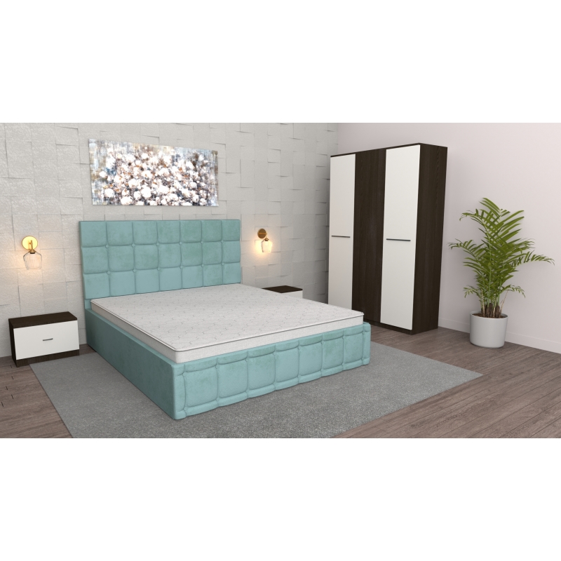 Dormitor Regal Turcoaz Wenge cu Dulap...