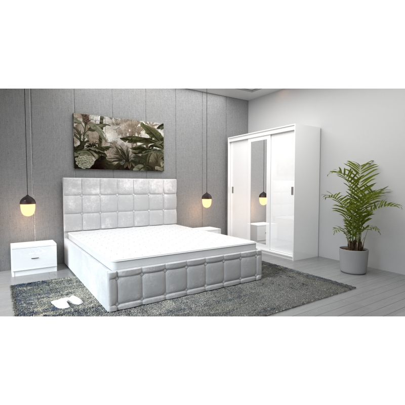 Dormitor Regal Alb cu Dulap Royal...