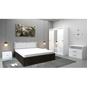 Dormitor Royal Wenge Alb cu...
