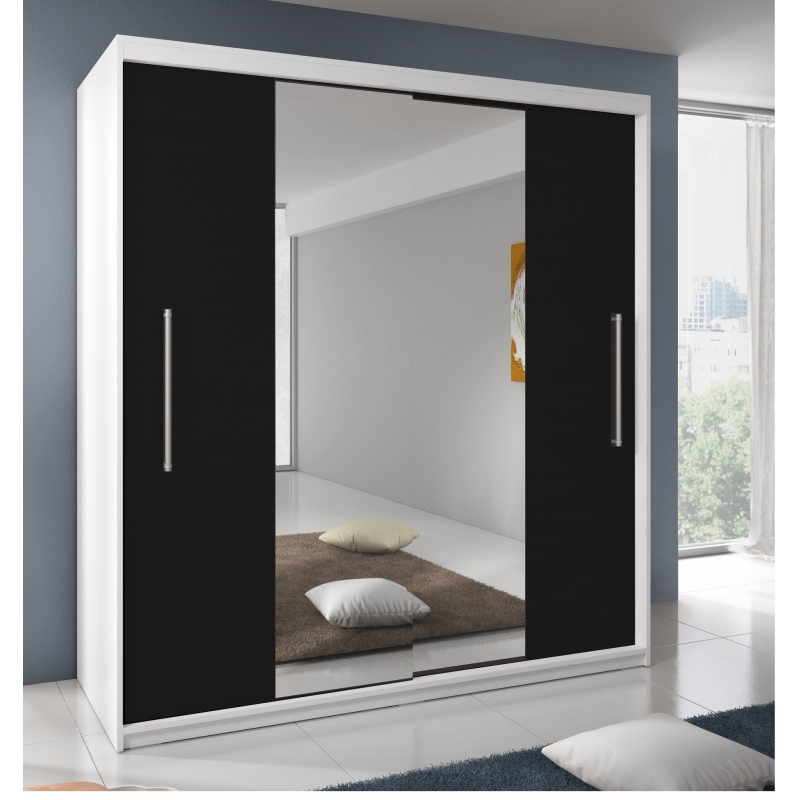 Dressing Delux Alb cu oglinda 204 cm...
