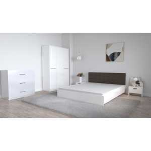 Set Dormitor Coral Alb cu...