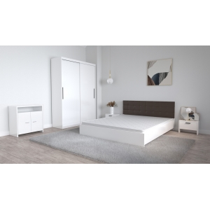 Set Dormitor Coral Alb cu...