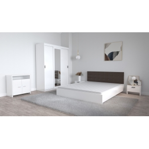 Set Dormitor Coral Alb cu...