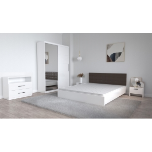 Set Dormitor Coral Alb cu...