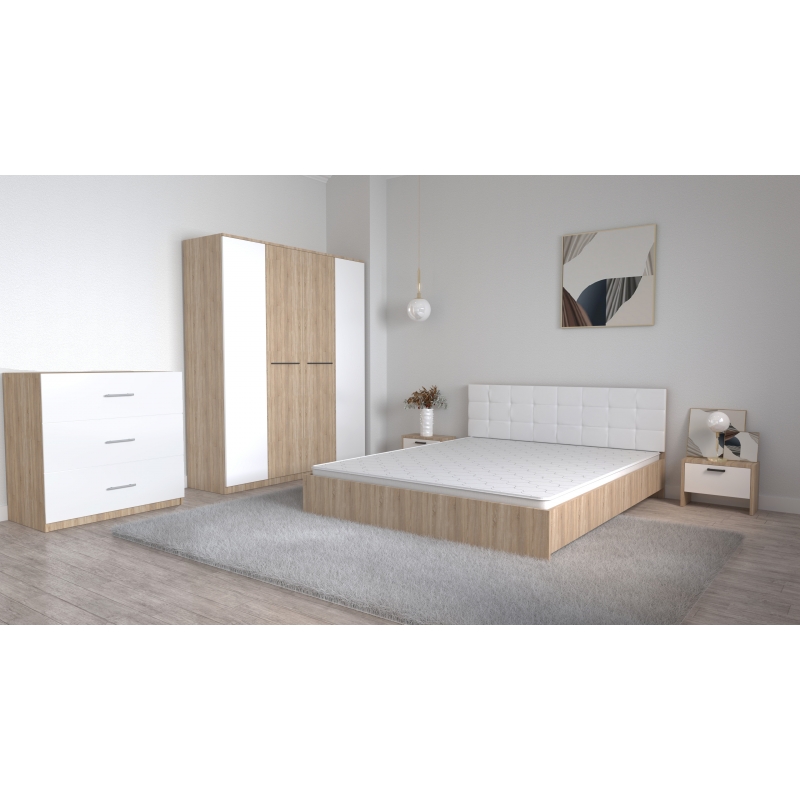 Set Dormitor Coral Stejar sonoma cu...