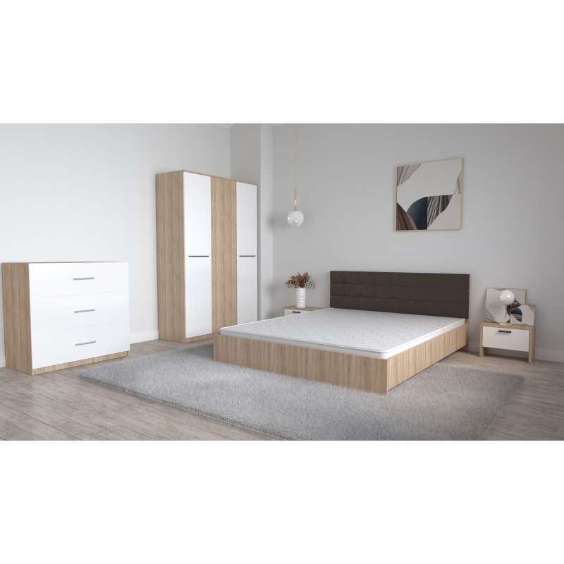 Set Dormitor Coral Stejar sonoma cu...