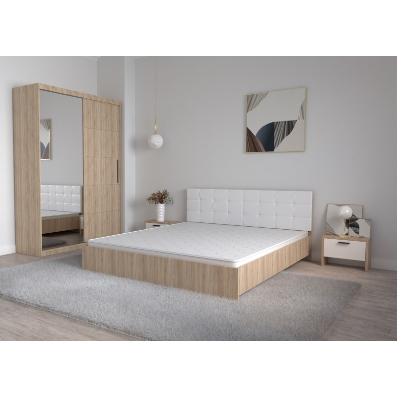 Set Dormitor Coral Stejar sonoma cu...