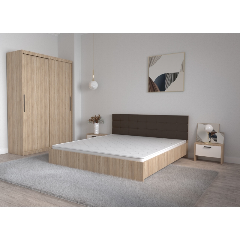 Set Dormitor Coral Stejar sonoma cu...