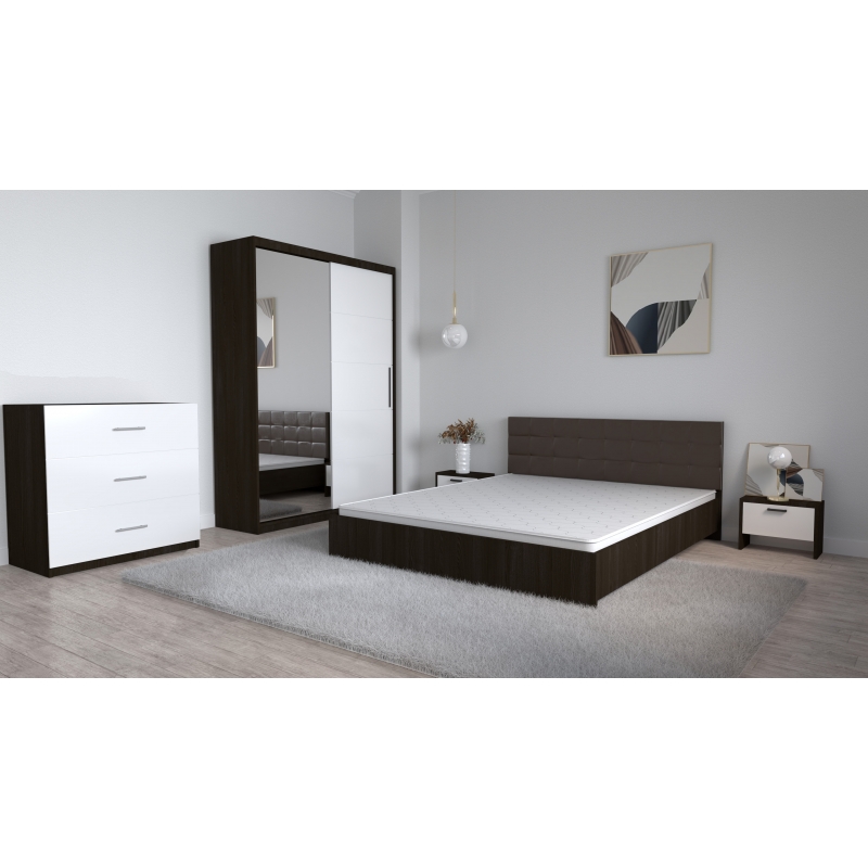 Set Dormitor Coral Wenghe cu tablie...