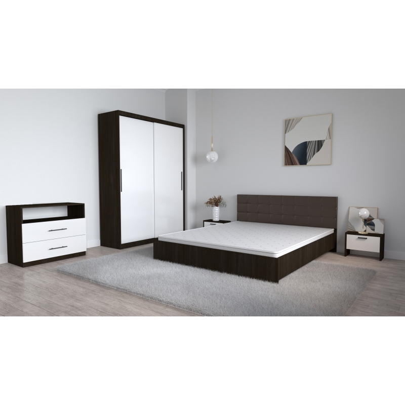 Set Dormitor Coral Wenghe cu tablie...