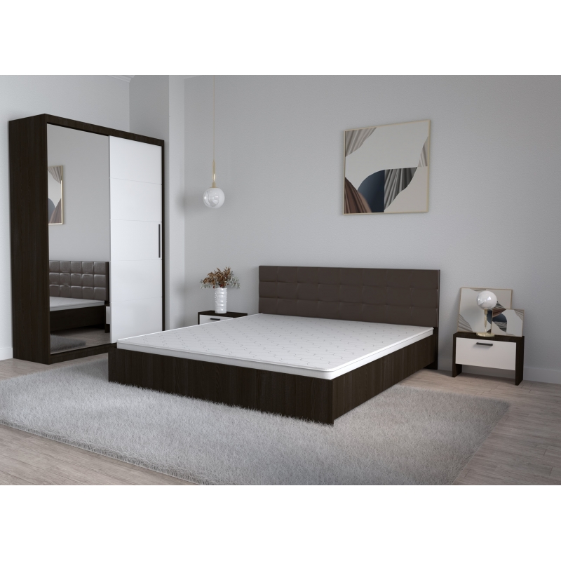Set Dormitor Coral Wenghe cu tablie...