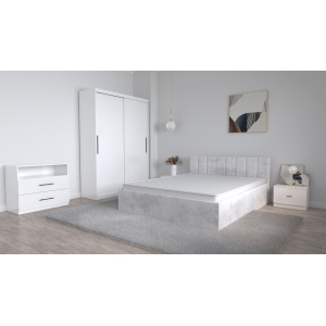 Set Dormitor Oliver Alb cu...