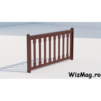 Balustrada lemn foisoare model Castello 2