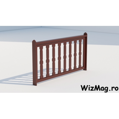 Balustrada lemn foisoare model Traditional 2