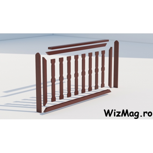 Balustrada lemn foisoare model Traditional