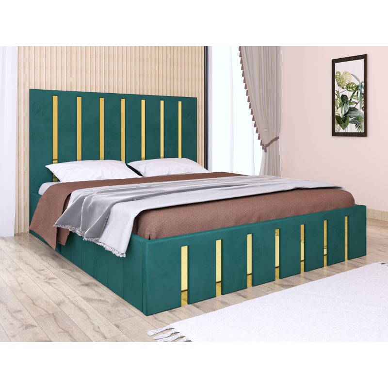 Pat Atena Verde cu Oglinda Gold 160 x...