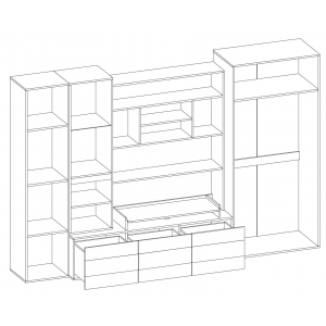 Biblioteca Passionata 300 cm 2