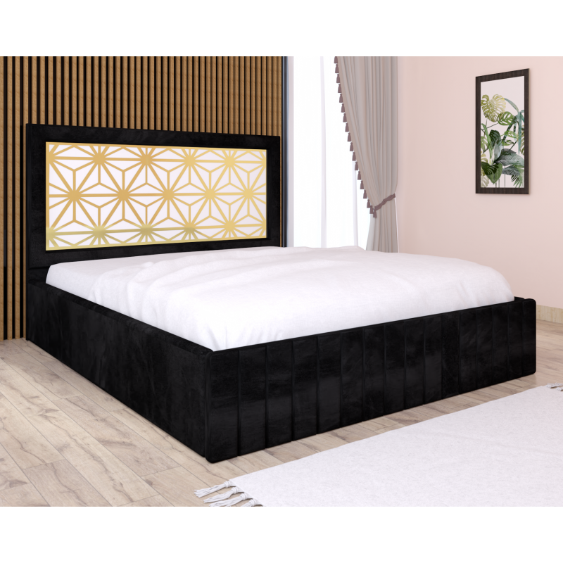 Pat Tapitat Stefan Cod103 Negru Cu...