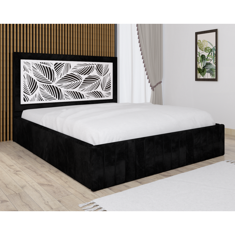 Pat Tapitat Stefan Cod137 Negru Cu...