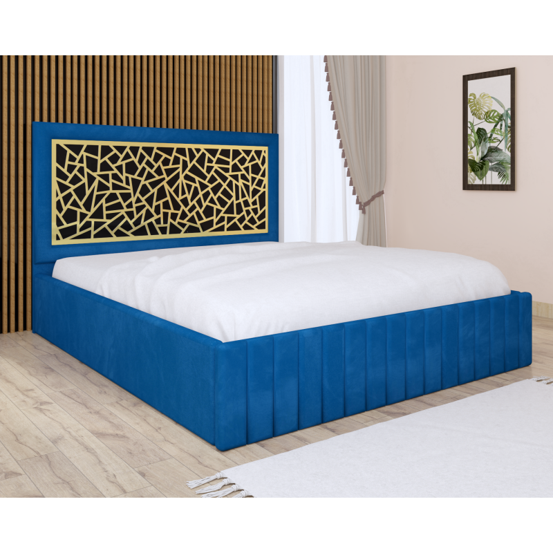 Pat Tapitat Stefan Cod150 Albastru Cu...