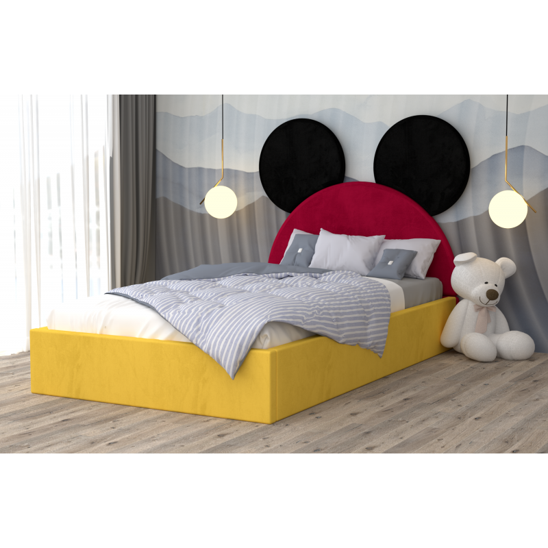 Pat Tapitat Mickey Negru Rosu Galben...