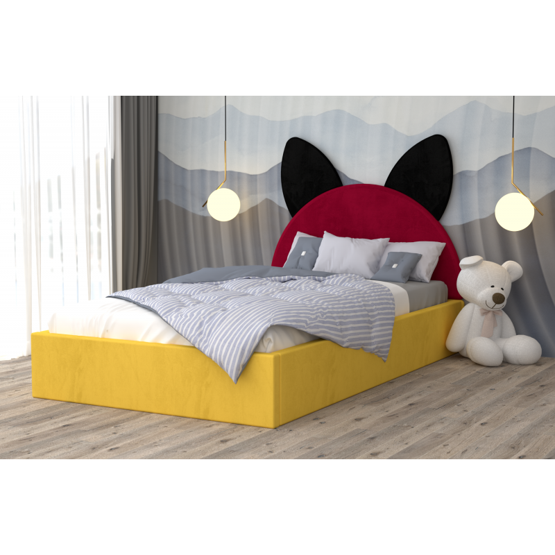 Pat Tapitat Kitty Negru Rosu  Galben...