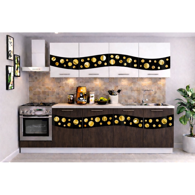 Bucatarie Madrid 180 cm Wenge Alb...